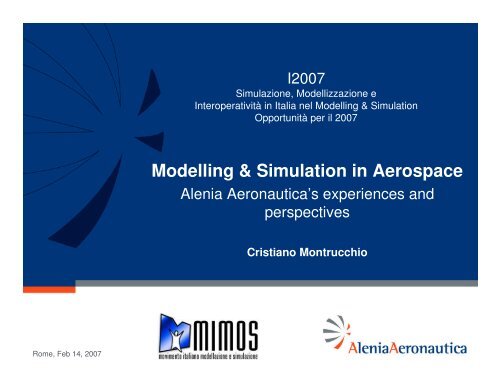 Modelling & Simulation in Aerospace - Liophant Simulation