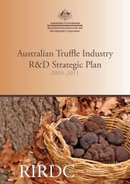 The Australian Truffle Industry R&D Strategic Plan 2009–2011.