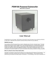 PSW100 manual.pdf - AudioSource