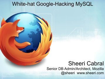 White-hat Google-Hacking MySQL