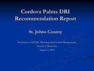 Cordova Palms DRI Recommendation Report - Northeast Florida ...