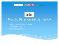 Nordic Balance Settlement: Hva er status og videre fremdriftsplan for ...