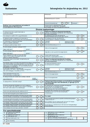 Utleie mv. av fast eiendom RF-1189B (PDF) - Skatteetaten