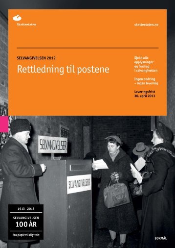 Rettledning til postene (PDF) - Skatteetaten