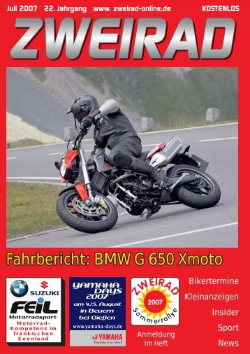 Fahrbericht: BMW G 650 Xmoto - ZWEIRAD-online