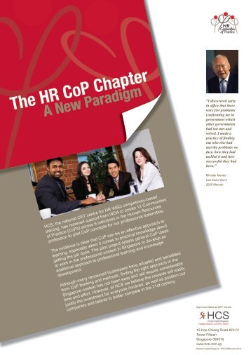 The HR CoP Chapter - Human Capital Singapore