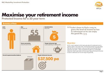 Maximise your retirement income - MLC