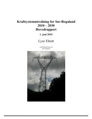 Kraftsystemutredning for SÃ¸r-Rogaland 2010 â 2030 ... - Lysenett