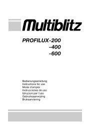 PROFILUX-200 -400 -600 - Multiblitz