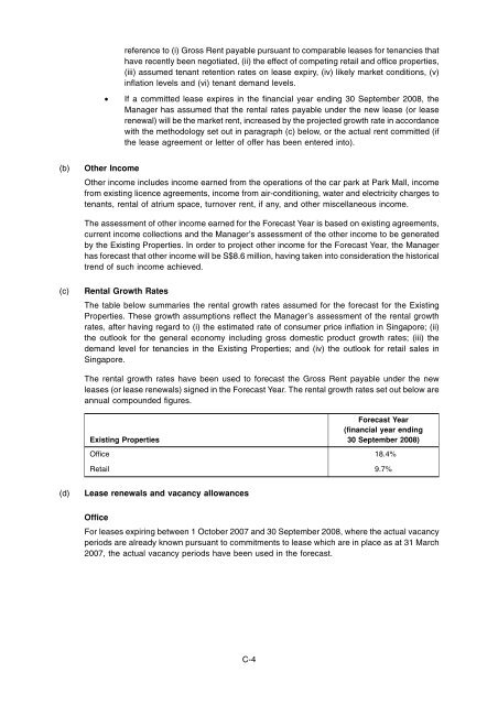 Circular to Unitholders - Suntec REIT