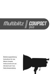 Bedienungsanleitung Instuctions for use Mode d'emploi - Multiblitz