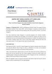 Press Release - Suntec REIT