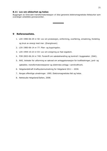 Drevvatnet Transformatorstasjon - Helgelandskraft