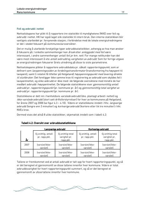 Lokal energiutredning Rana kommune - Helgelandskraft