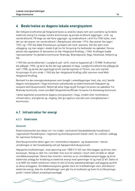 Lokal energiutredning Vega kommune - Helgelandskraft