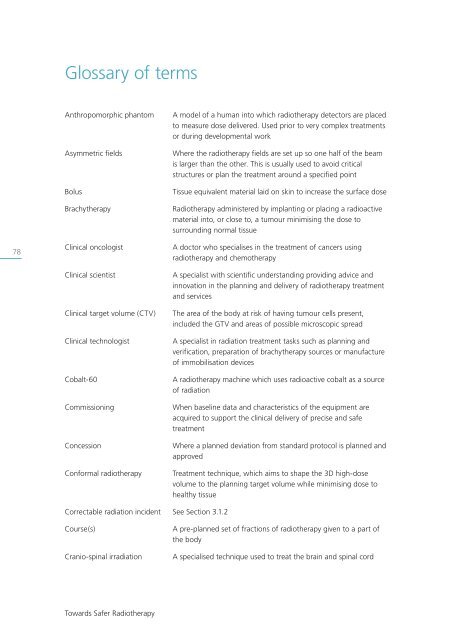 Towards Safer Radiotherapy