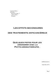 Les effets secondaires des traitements anticancÃ©reux - Hippocratus