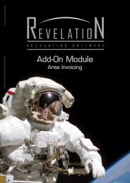 Area Invoicing Module - Revelation Accounting