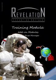 Training Module: - Revelation Accounting