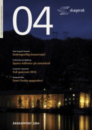 Last ned Skagerak Energis Ã¥rsrapport 2004 - Skagerak Energi AS