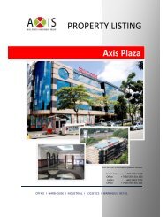 PROPERTY LISTING - Axis Reit