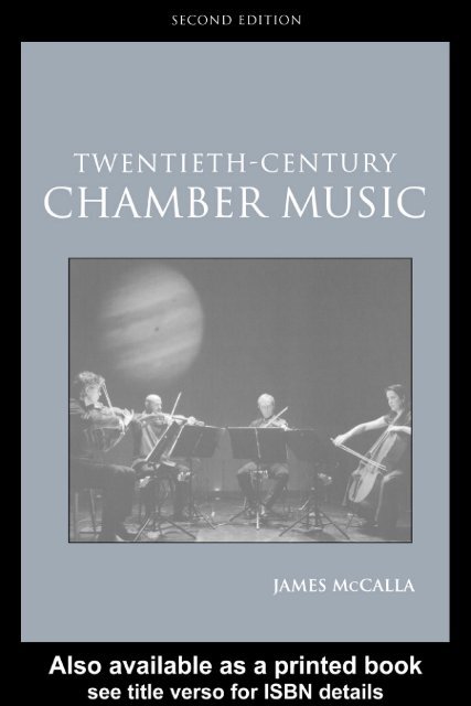 Twentieth-Century Chamber Music -- James McCalla
