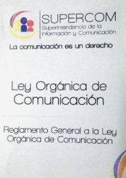 ARTÍCULO 19 RESPONSABILIDAD ULTERIOR (LEY ORGÁNICA DE COMUNICACIÓN)