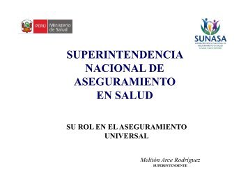 SUPERINTENDENCIA NACIONAL DE ASEGURAMIENTO EN SALUD