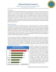 Informe Sectorial: Comercio - Cámara de Comercio de Lima