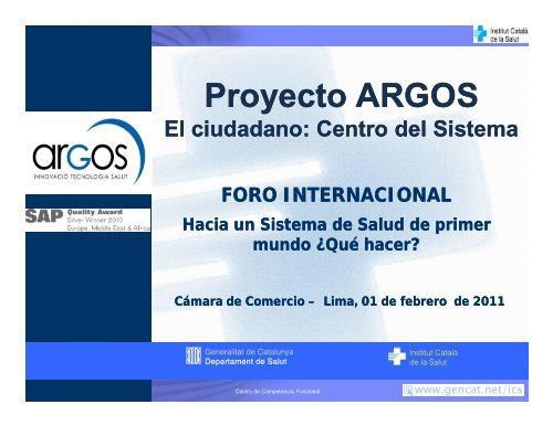 Proyecto ARGOS - Cámara de Comercio de Lima