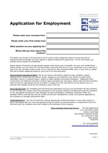 marshalls coaches llp application form diesel mechanic