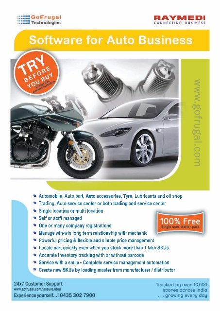 Auto Parts Brochure - GoFrugal