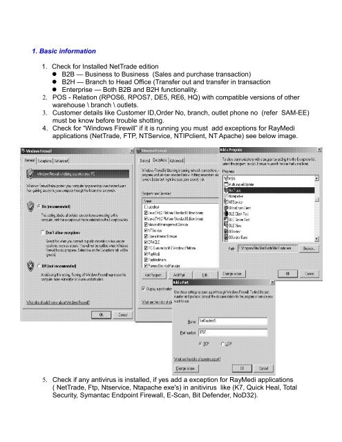NetTrade Troubleshooting Guide - download.gofrugal...