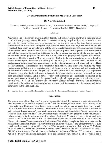environmental case study in malaysia A case study: leptospirosis in malaysia malaysia, humid environment favors the growth of case of leptospirosis in malaysia was is 1925 by. environmental case study in malaysia A case study: leptospirosis in malaysia malaysia, humid environment favors the growth of case of leptospirosis in malaysia was is 1925 by.