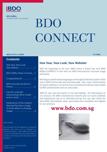 newsletter Q1 2006.indd - BDO Raffles