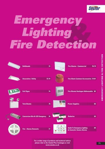 Emergency Lighting Fire Detection - WF Senate