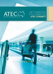 ATECconnect brochure - Australian Tourism Export Council