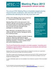 The annual ATEC Meeting Place is Australia's largest growing ...