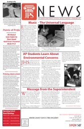 JPS News Message from the Superintendent Music - Jamestown ...