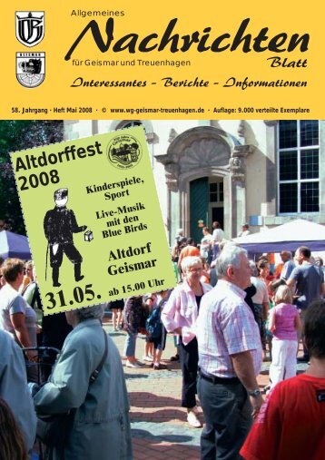 Blatt Interessantes - Berichte - Werbegemeinschaft Geismar ...