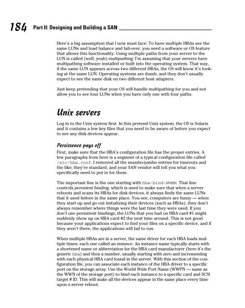 Storage Area Networks For DummiesÂ®