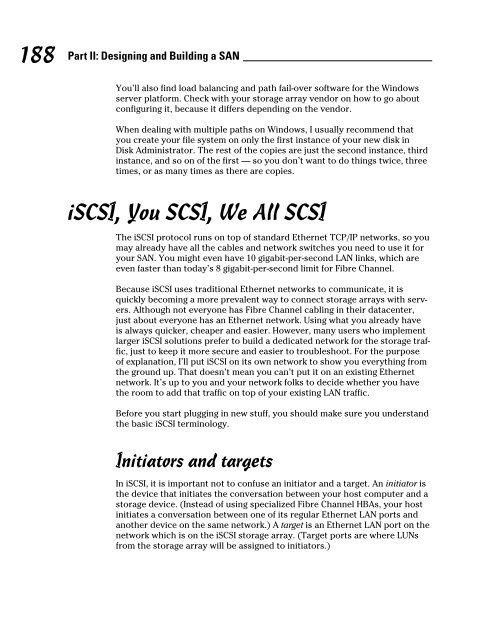 Storage Area Networks For DummiesÂ®