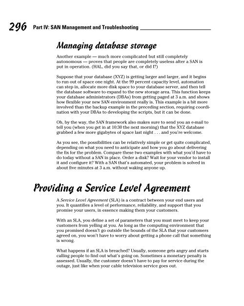 Storage Area Networks For DummiesÂ®