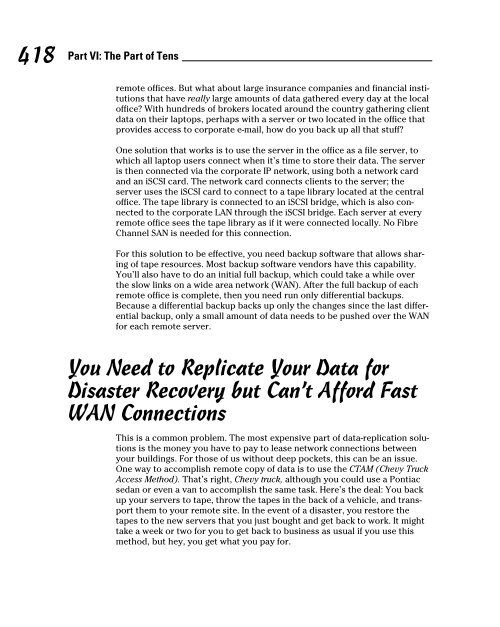 Storage Area Networks For DummiesÂ®