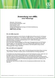 Anwendung von eMB® einer Kläranlage - Multikraft