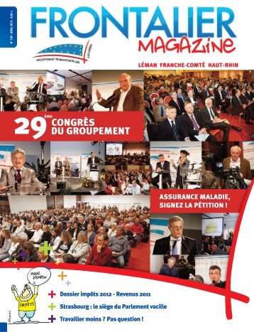 Frontalier magazine NÂ° 109 - Avril 2012 - Groupement transfrontalier ...