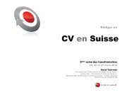 CV en Suisse