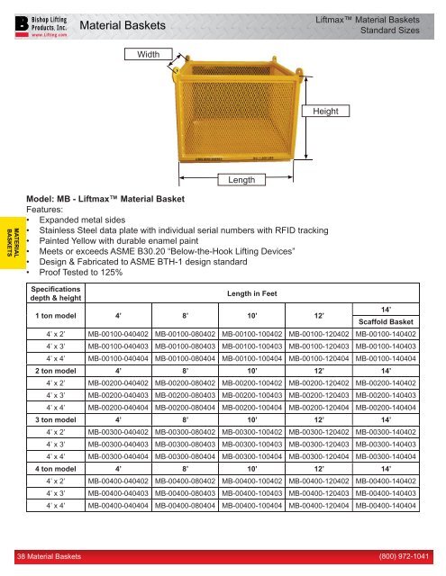 Bishop Lifting Products, Inc.