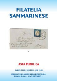 ASTA PUBBLICA - Filatelia Sammarinese
