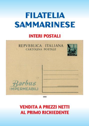 LT_7068fil-PNetti Copertina - Filatelia Sammarinese
